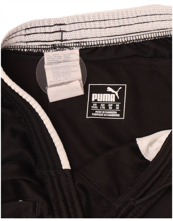 Puma Jungen Sportshorts 15–16 Jahre, schwarzes Polyester