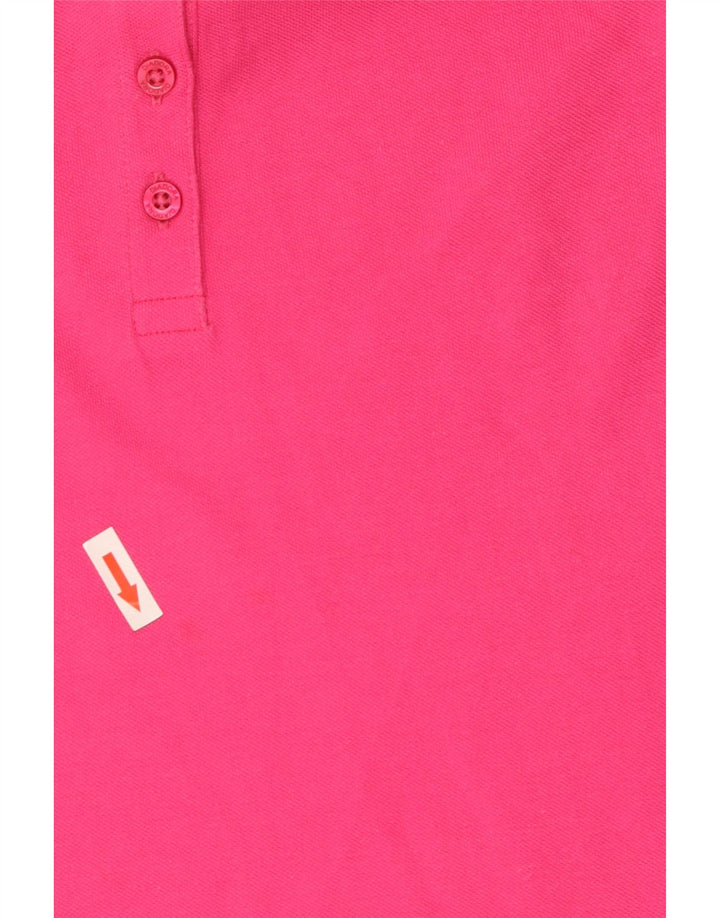 Diadora Damen Poloshirt UK 12 Mittelrosa Baumwolle