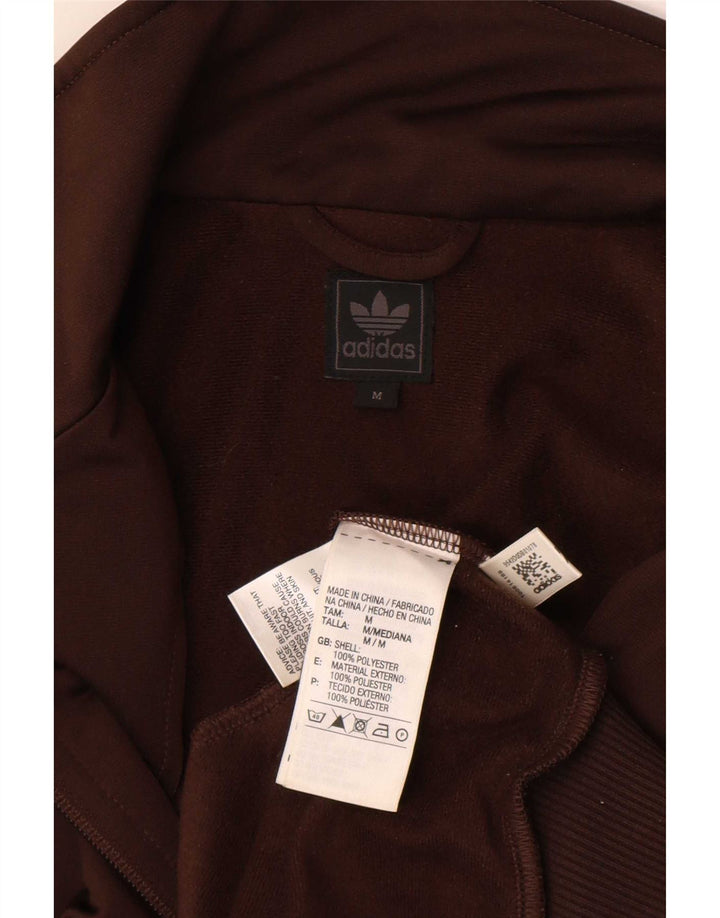 Adidas Herren Trainingsanzug Top Jacke Mittelbraunes Polyester