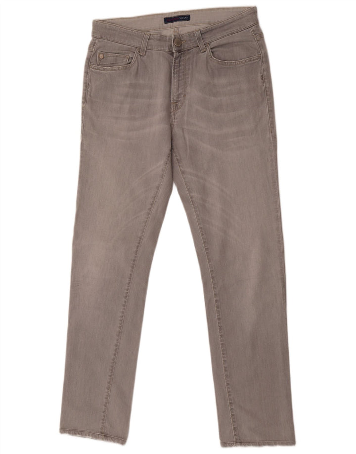 Trussardi Herren Slim Jeans W29 L30 Graue Baumwolle