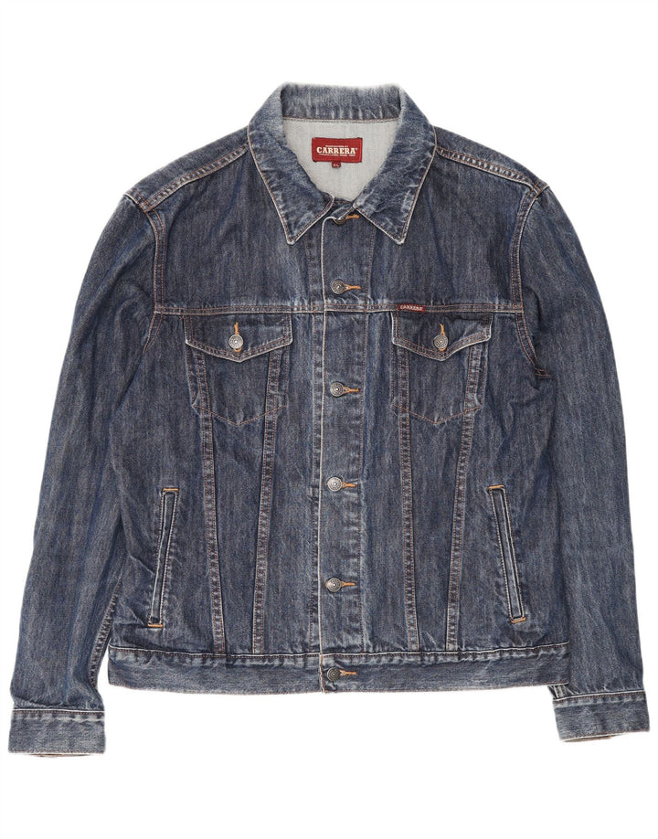Carrera Herren Jeansjacke UK 42 XL Marineblau Baumwolle