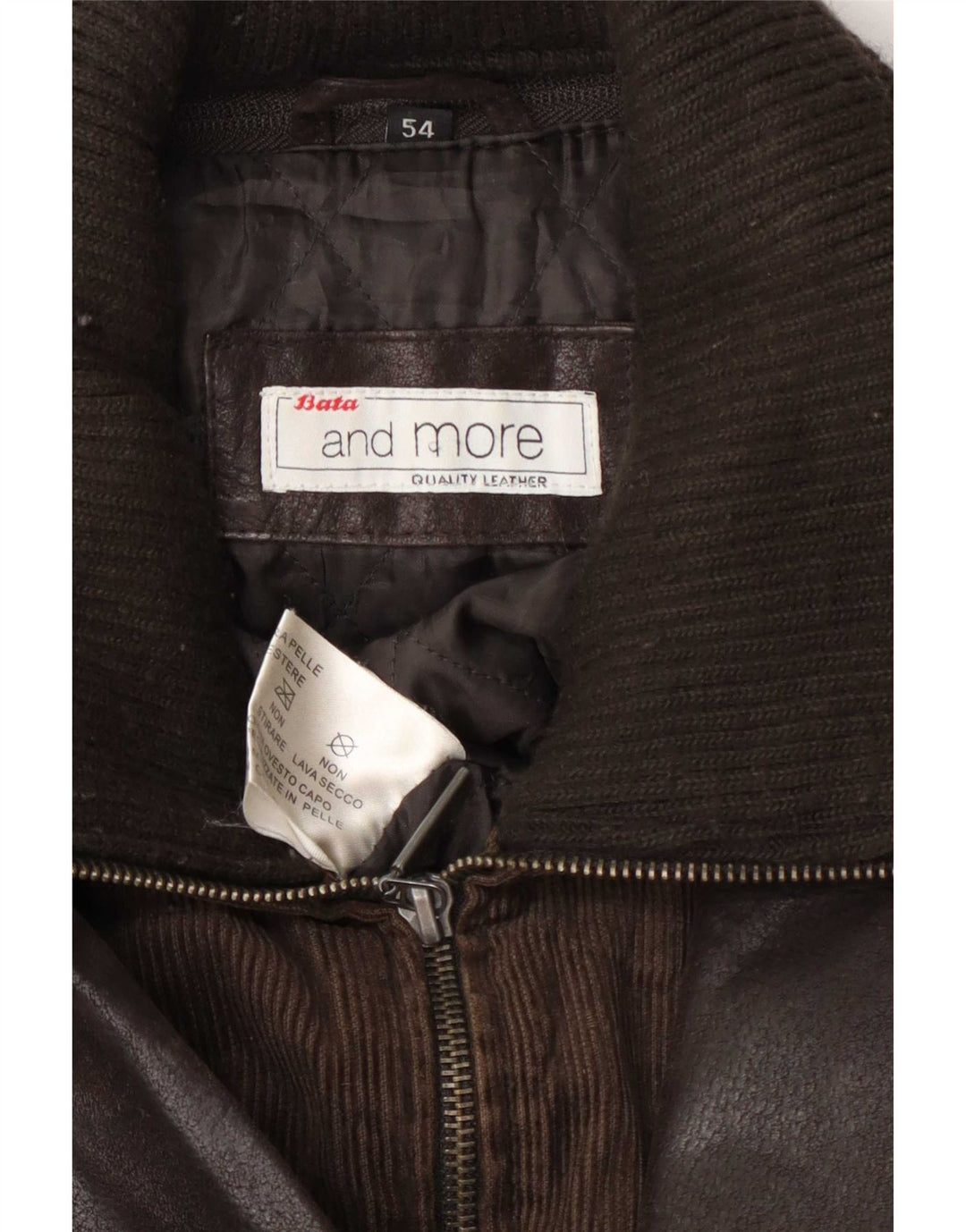 Bata Herren Lederjacke IT 54 2XL Braun