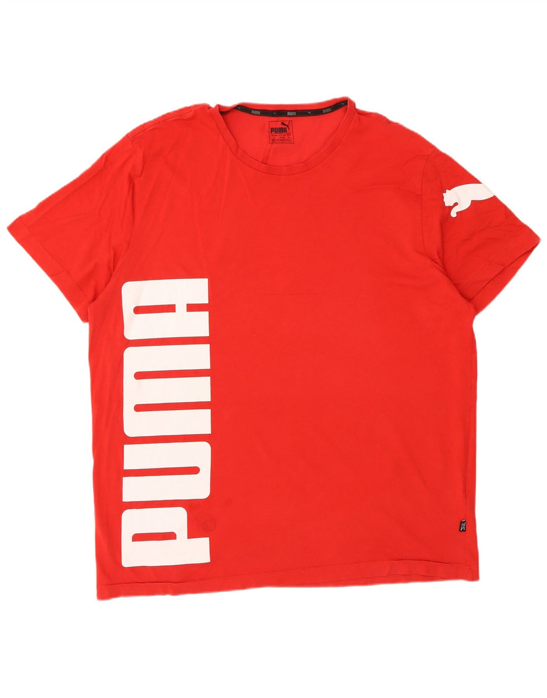 Puma Herren Grafik T-Shirt Top XL Rot