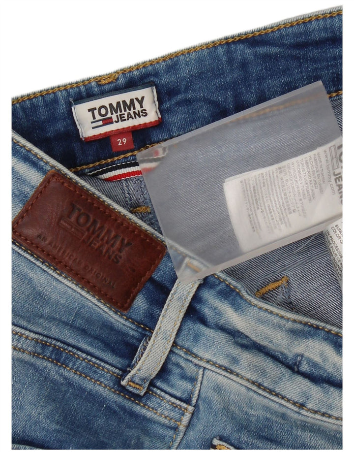 Tommy Hilfiger Damen Mini-Jeansrock W29 mittelblaue Baumwolle