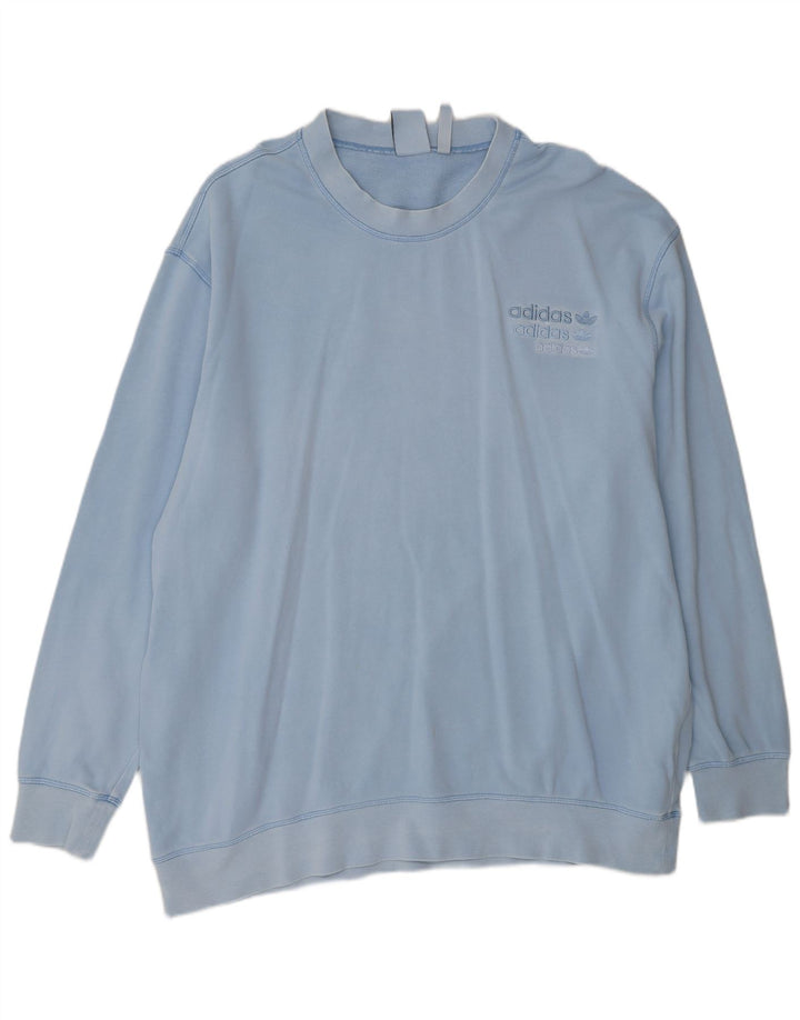 ADIDAS Herren Sweatshirt Pullover 2XL Blau Baumwolle