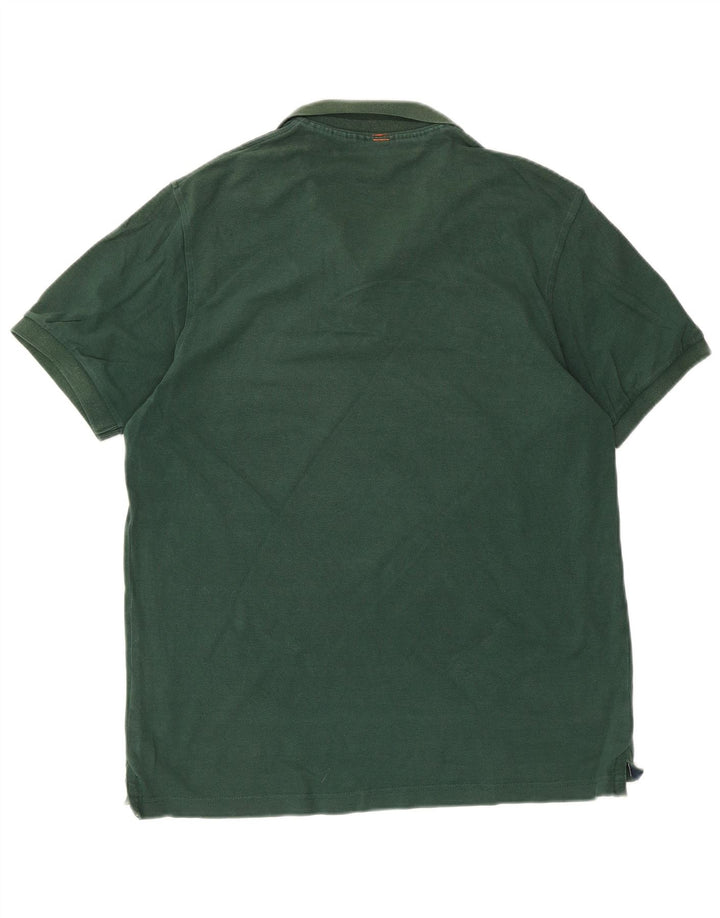 Sun68 Herren-Poloshirt, groß, grüne Baumwolle