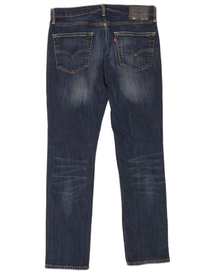 Levi's Herren 511 Slim Jeans W32 L32 Marineblau Baumwolle
