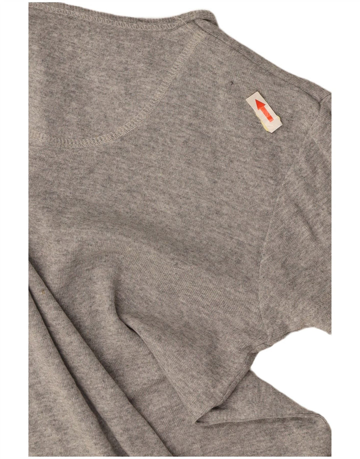LEE Damen Crop T-Shirt Top UK 10 Small Grau