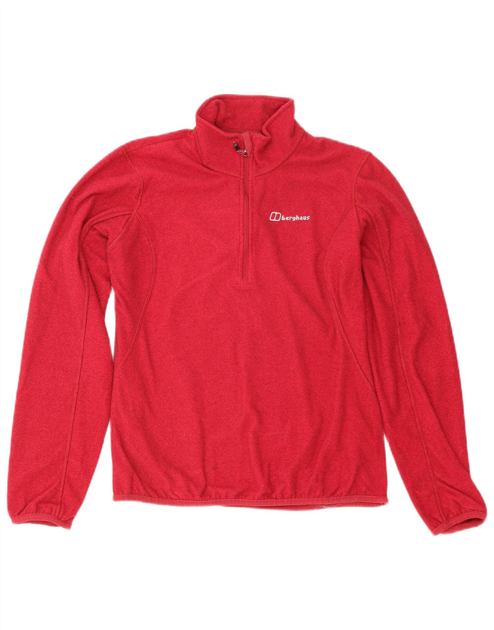 Berghaus Damen-Fleecepullover mit Reißverschluss, UK 12, Mittelrot, Polyester