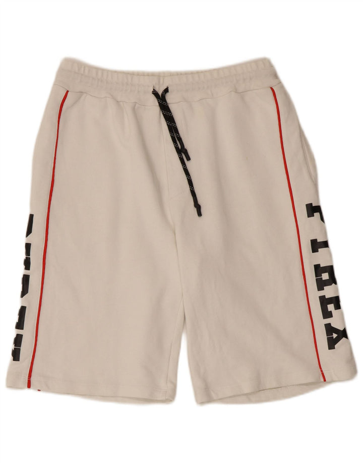 PYREX Herren-Sportshorts mit Grafik, mittelweiße Baumwolle