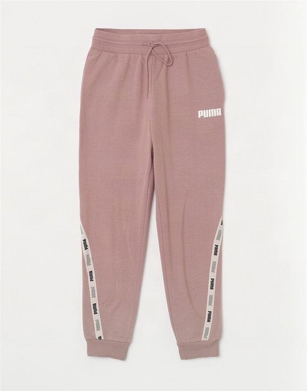 Puma Womens Graphic Trainingshose Jogger UK 10 Small Pink Colourblock