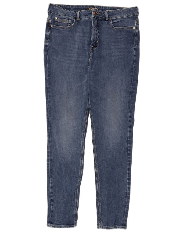 Marks & Spencer Damen Skinny Jeans UK 14 Large W34 L28 Blaue Baumwolle