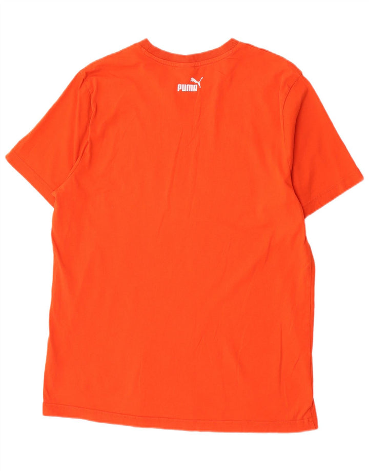 Puma Herren Grafik T-Shirt Top Large Orange