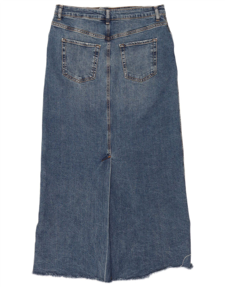 Zara Damen Jeansrock XL W32 Blau