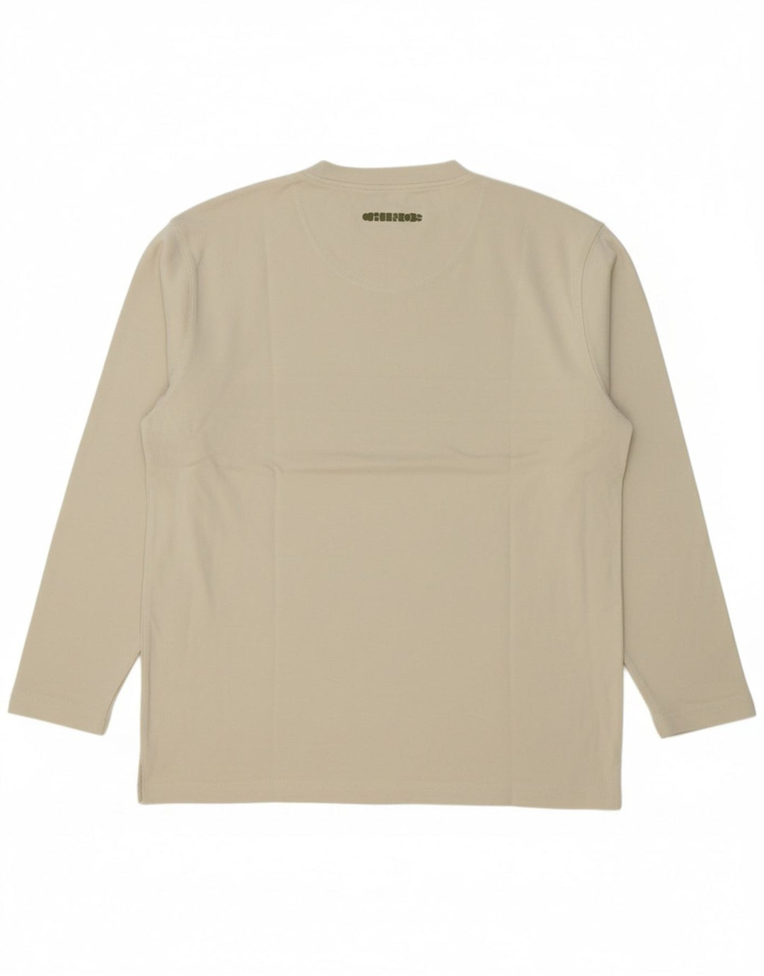 MUSTANG Mens Top Long Sleeve Large Green Striped Cotton