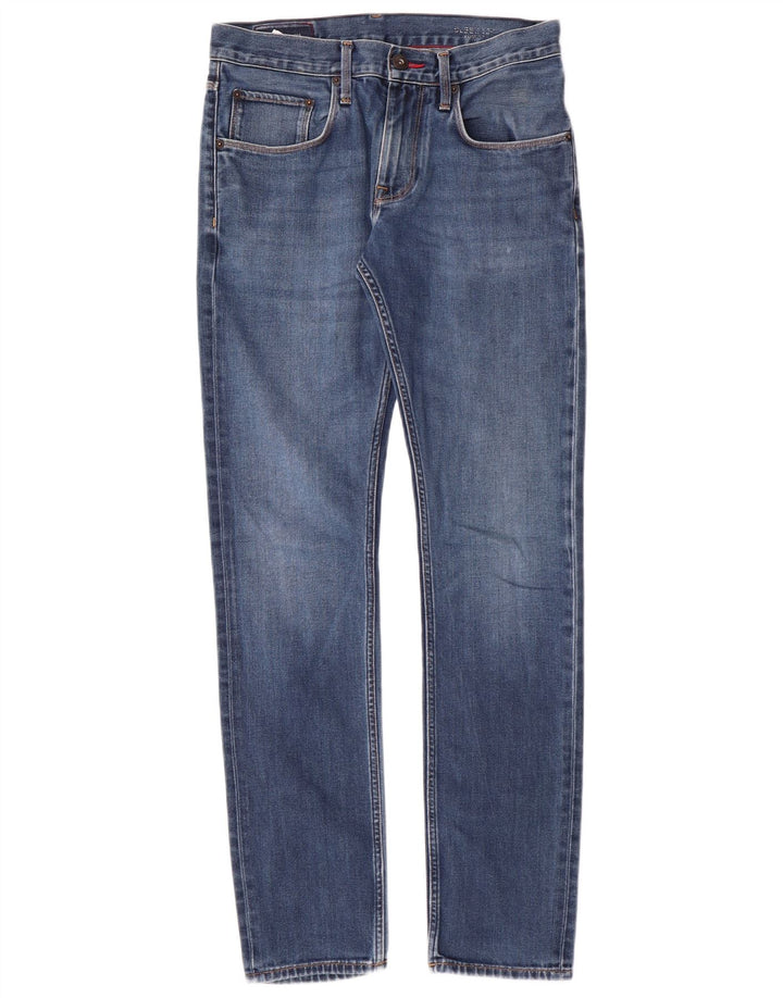 Tommy Hilfiger Damen Slim Jeans W32 L32 Blaue Baumwolle