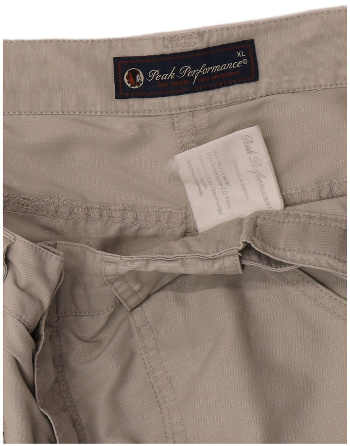 Peak Performance Herren-Wanderhose XL W38 L32 Graue Baumwolle
