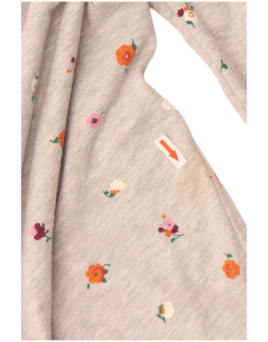 Jack Wills Damen-Sweatshirt mit Grafik, Gr. 10, Größe S, Grau, Blumenmuster