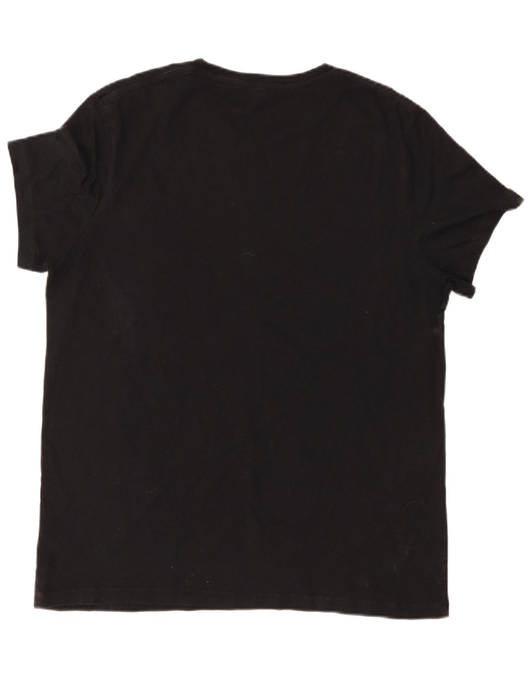 Jack Wills Herren-T-Shirt-Oberteil, groß, aus schwarzer Baumwolle