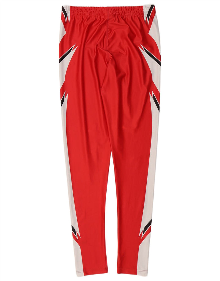 Reebok Herren-Trainingshose, klein, rotes Farbblock-Polyester