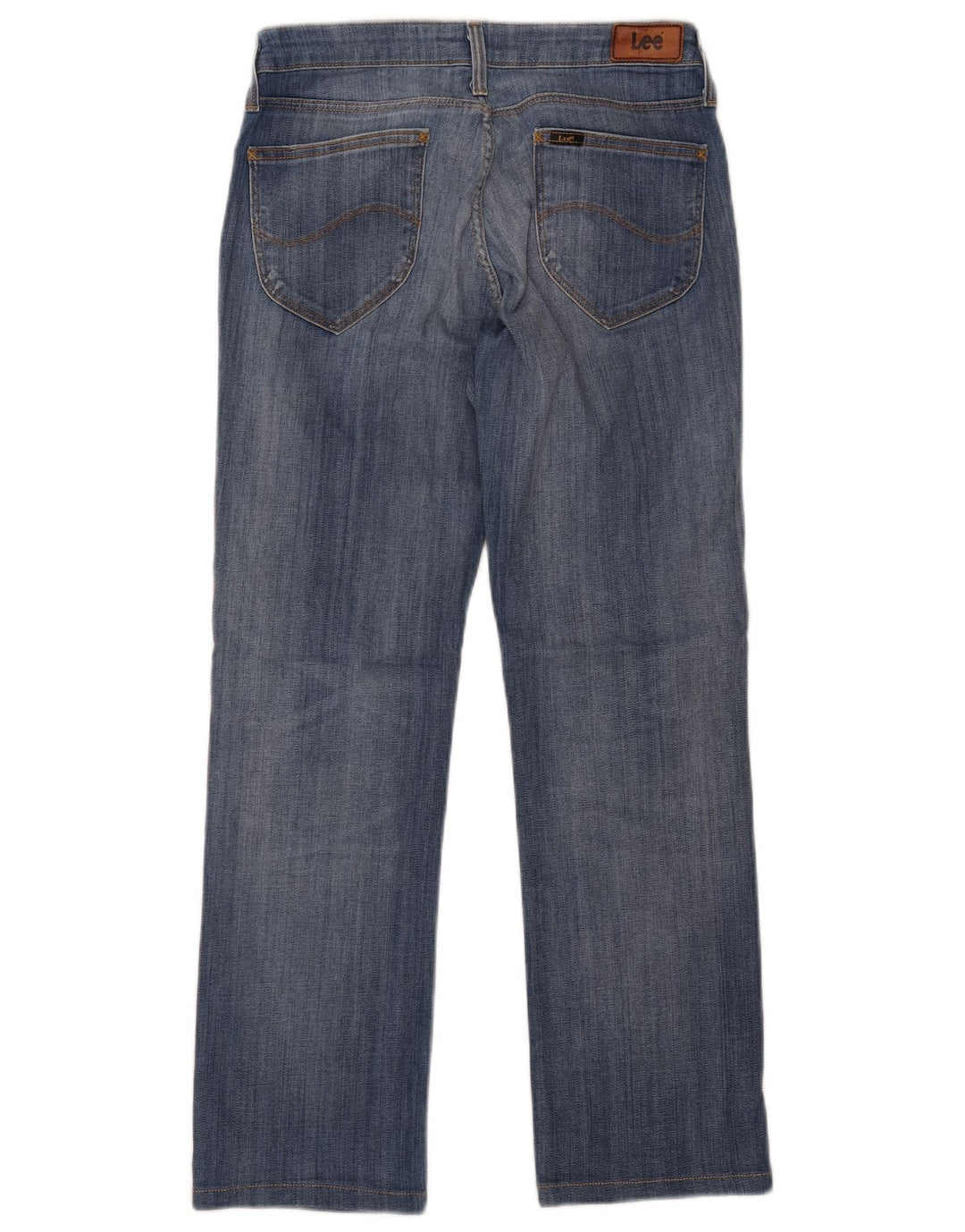 Lee Damen Marlin Straight Jeans W29 L27 Blaue Baumwolle