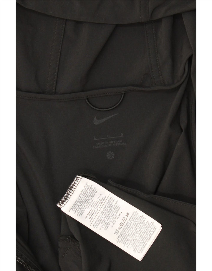 Nike Herren-Trainingsanzug mit Kapuze, groß, aus schwarzem Polyester