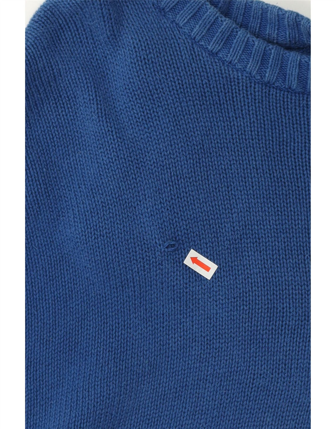 Chaps Herren-Pullover mit großem Rundhalsausschnitt, 4XL, Blau, Baumwolle