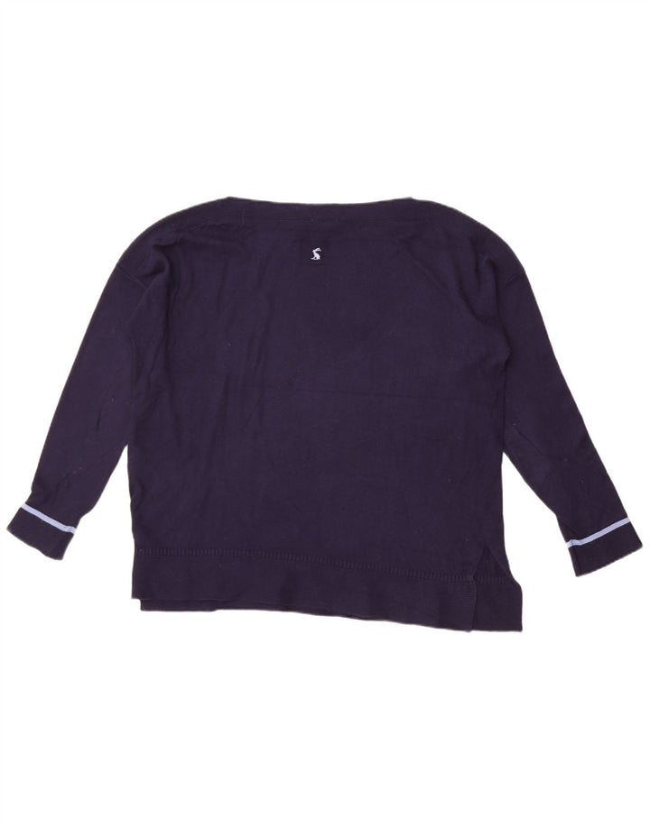 Joules übergroßer Damen-Sweatshirt-Pullover, UK 14, Größe L, Marineblau, Baumwolle
