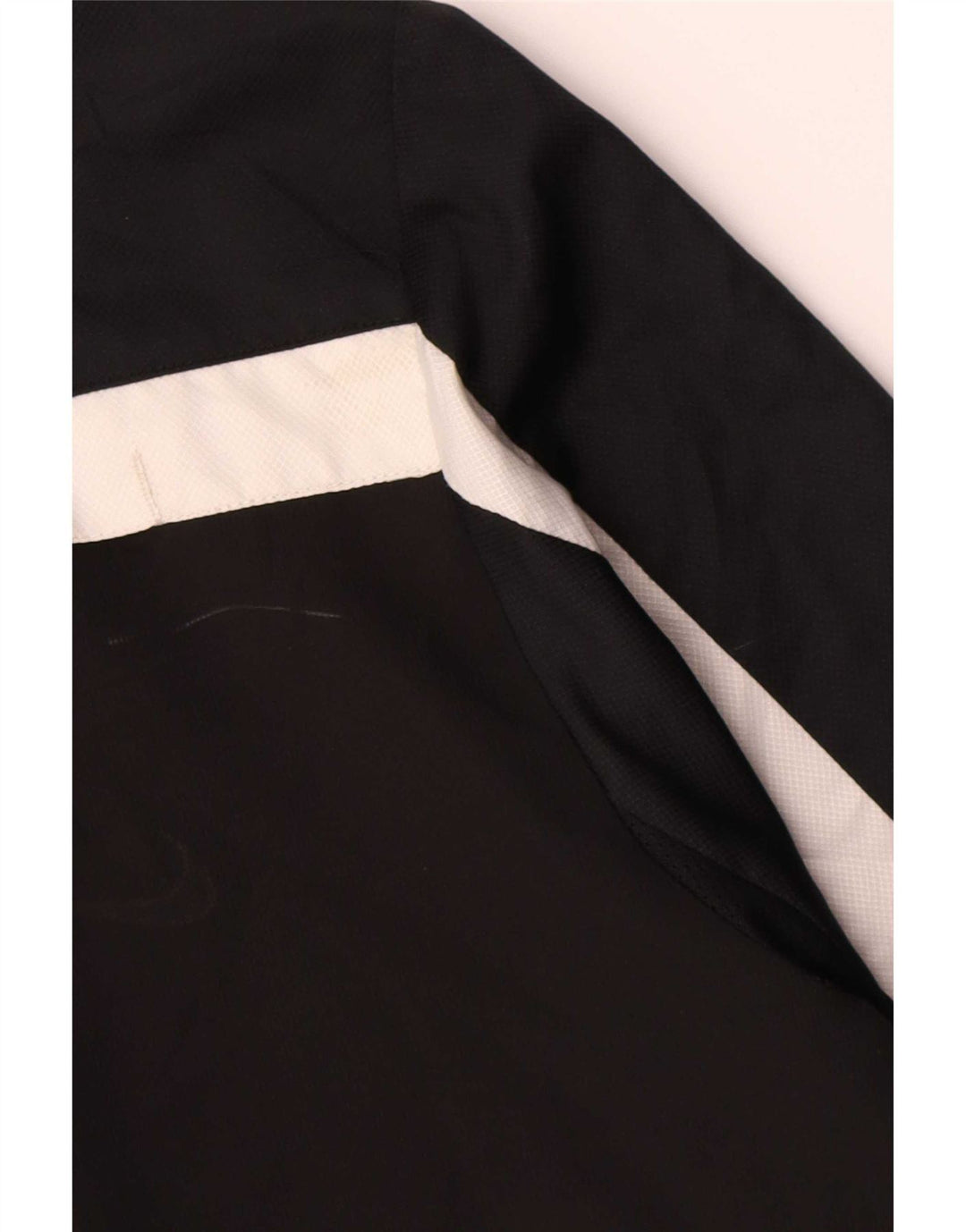Nike Herren Dri Fit Grafik-Oberteil, langärmelig, groß, schwarzes Farbblock-Polyester