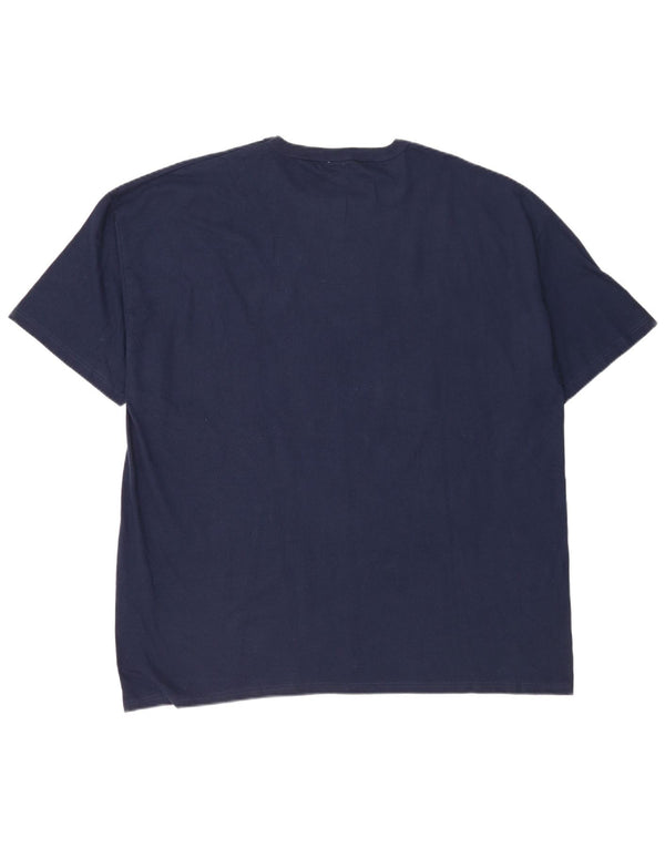 Russell Athletic Herren Troopers Baseball Grafik T-Shirt Top 2XL Marineblau
