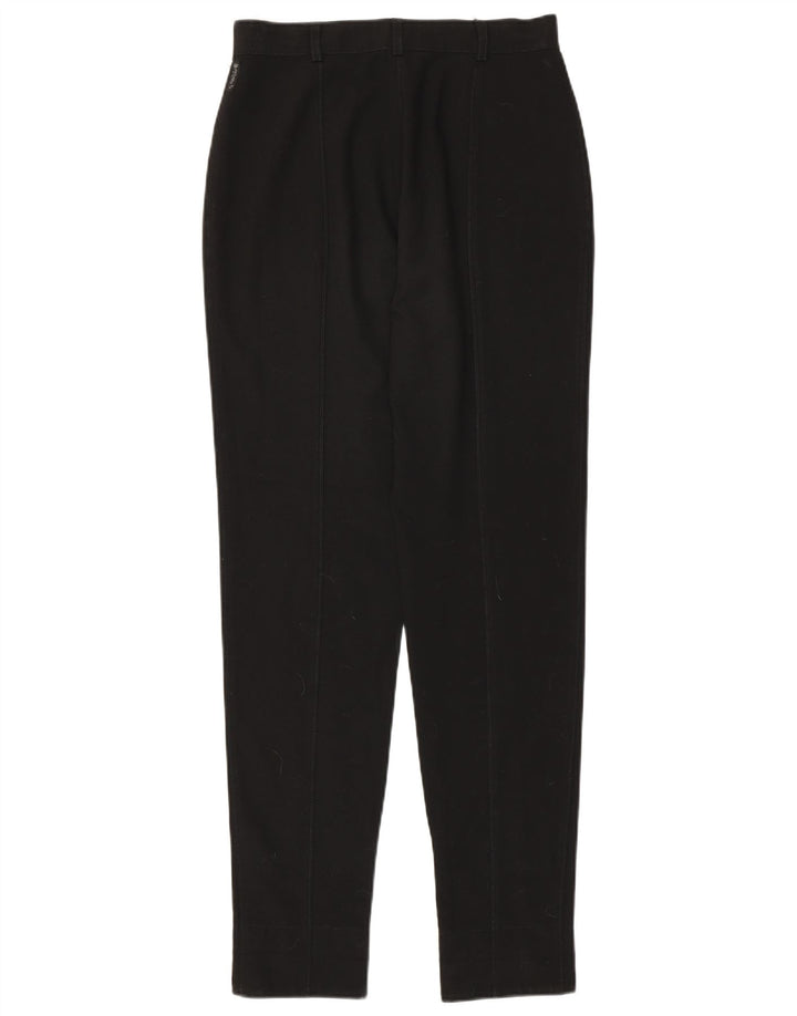 ARMANI Womens High Waist Tapered Casual Trousers UK 16 Large W29 L31 Black Vintage Armani and Second-Hand Armani from Messina Hembry 