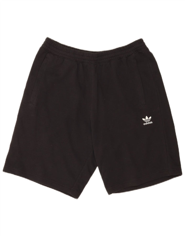 Adidas Herren Sport Shorts Große schwarze Baumwolle