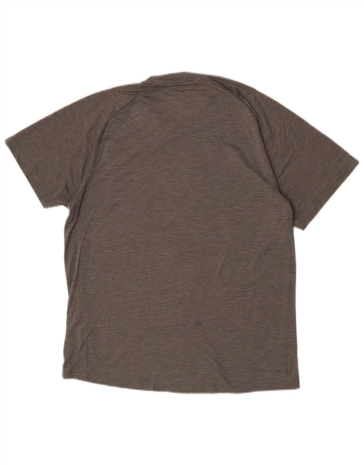 Adidas Herren Climalite T-Shirt Top Mittelgraues Polyester