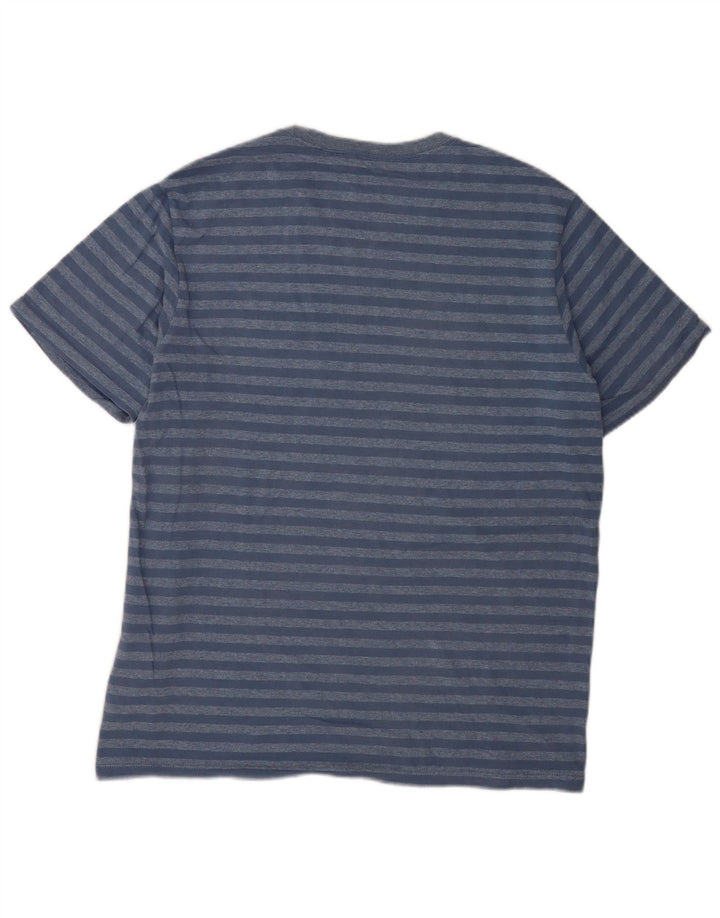 Levi's Herren Standard-T-Shirt-Oberteil, groß, blau gestreift, Baumwolle