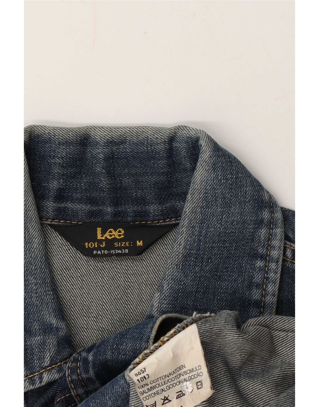 Lee Damen Jeansjacke UK 14 Mittelblaue Baumwolle