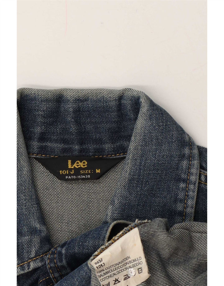 Lee Damen Jeansjacke UK 14 Mittelblaue Baumwolle