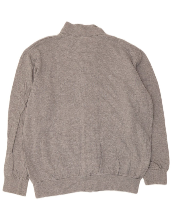 Lotto Damen-Trainingsanzug, Top-Jacke, UK 18, XL, graue Baumwolle