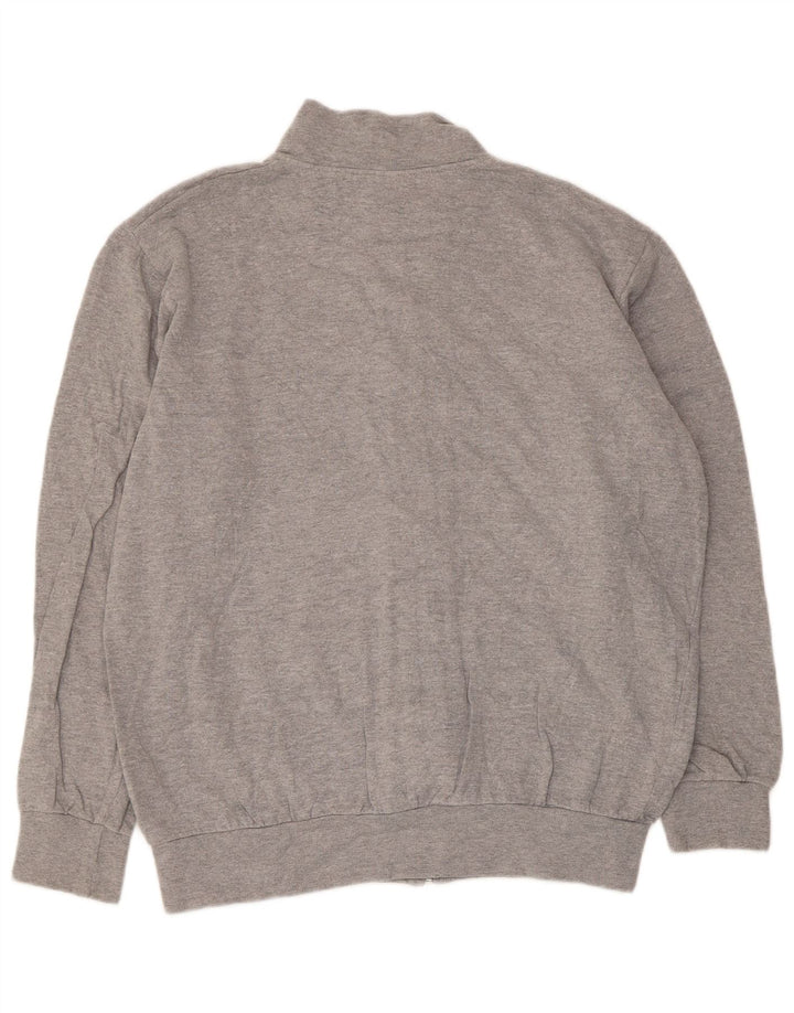 Lotto Damen-Trainingsanzug, Top-Jacke, UK 18, XL, graue Baumwolle