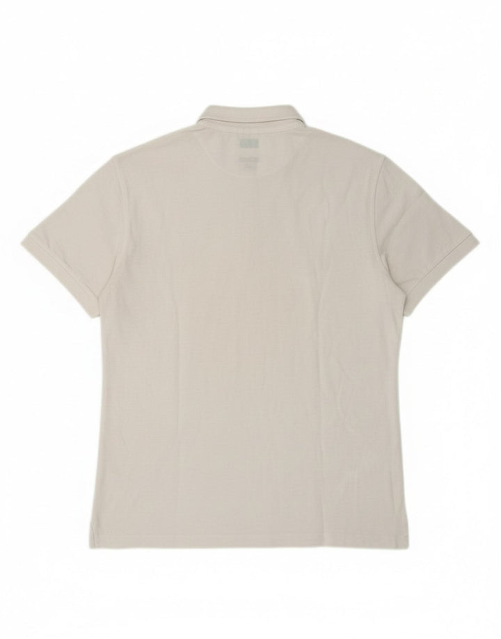 GAS Mens Polo Shirt Medium White Polyester