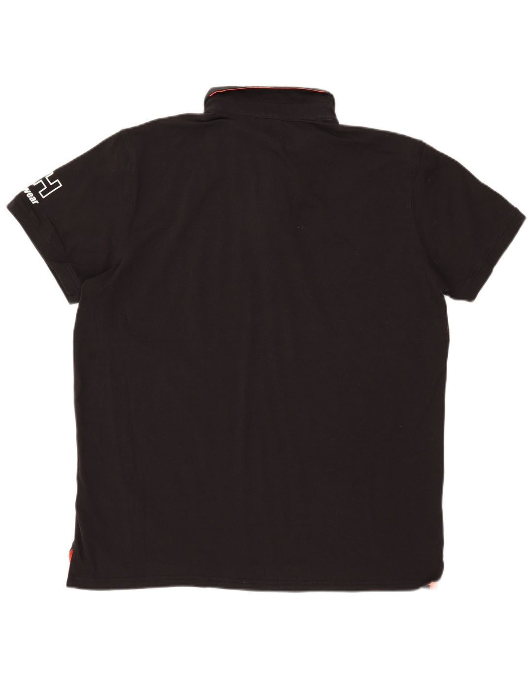 Helly Hansen Herren-Poloshirt mit Grafik, 2XL, schwarze Baumwolle