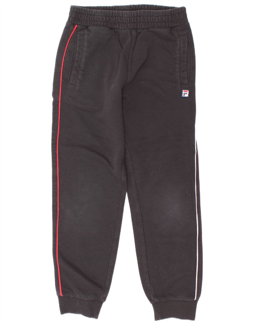 Fila Jungen-Trainingshose, Jogginghose, 7–8 Jahre, Schwarz