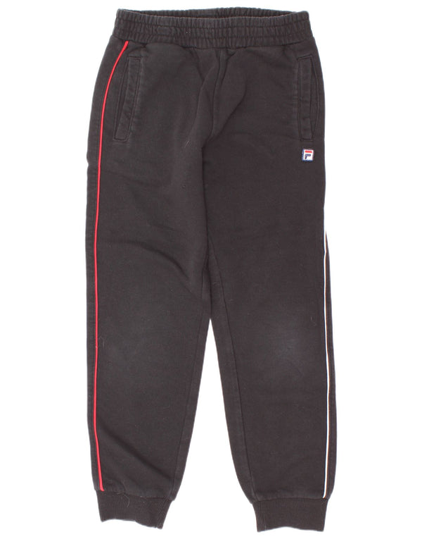 Fila Jungen-Trainingshose, Jogginghose, 7–8 Jahre, Schwarz