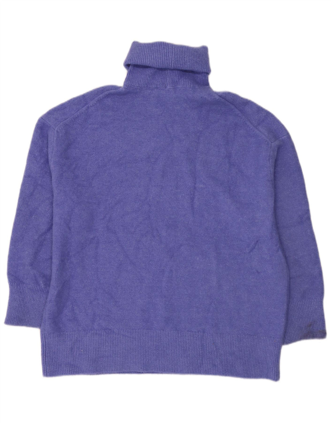 Übergroßer Rollkragenpullover von Zara für Damen, Gr. 14, mittelblaues Acryl