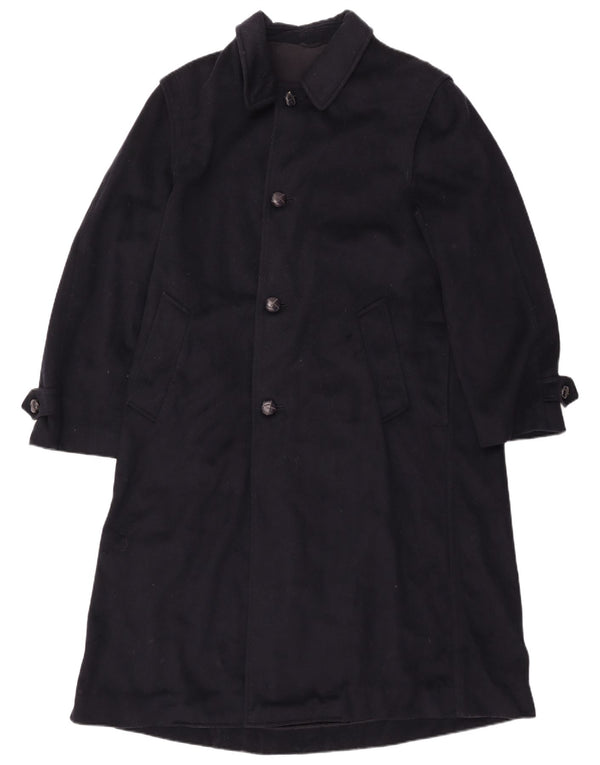 Boggi Herrenmantel UK 46 3XL Marineblaue Wolle