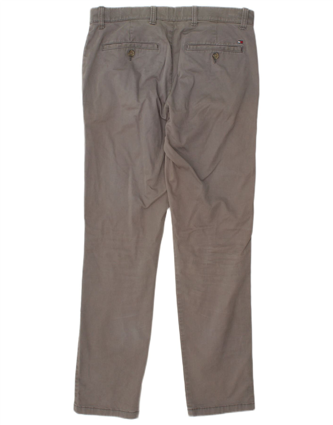 TOMMY HILFIGER Herren Etroite Slim Fit Chinohose W31 L32 Graue Baumwolle