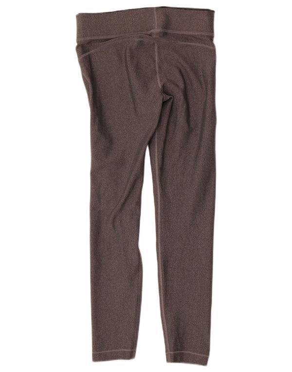 Under Armour Damen Heat Gear Leggings UK 10 Small Grau Polyester