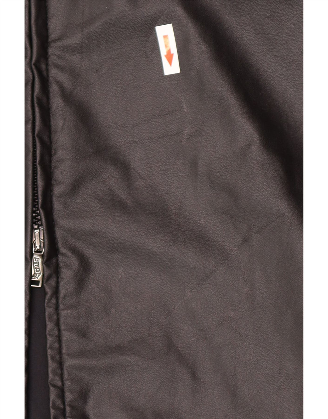 Gas Damen-Mantel aus Kunstleder, UK 12, mittelschwarz, Baumwolle