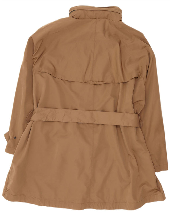 Zara Damen-Regenjacke mit Kapuze, reguläre Passform, XL, Braun