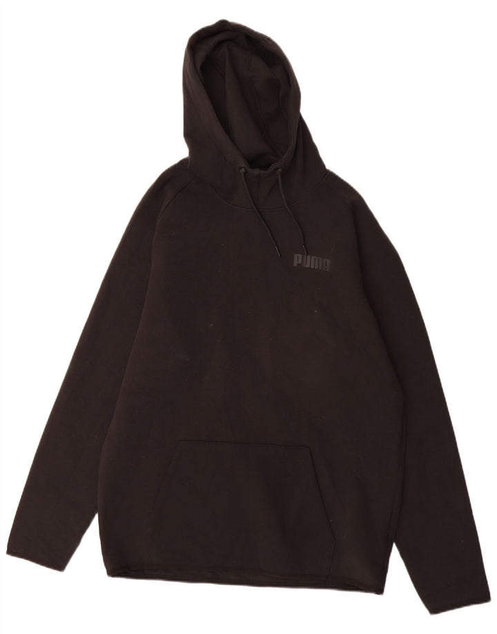 Puma Herren Kapuzenpullover, groß, schwarze Baumwolle