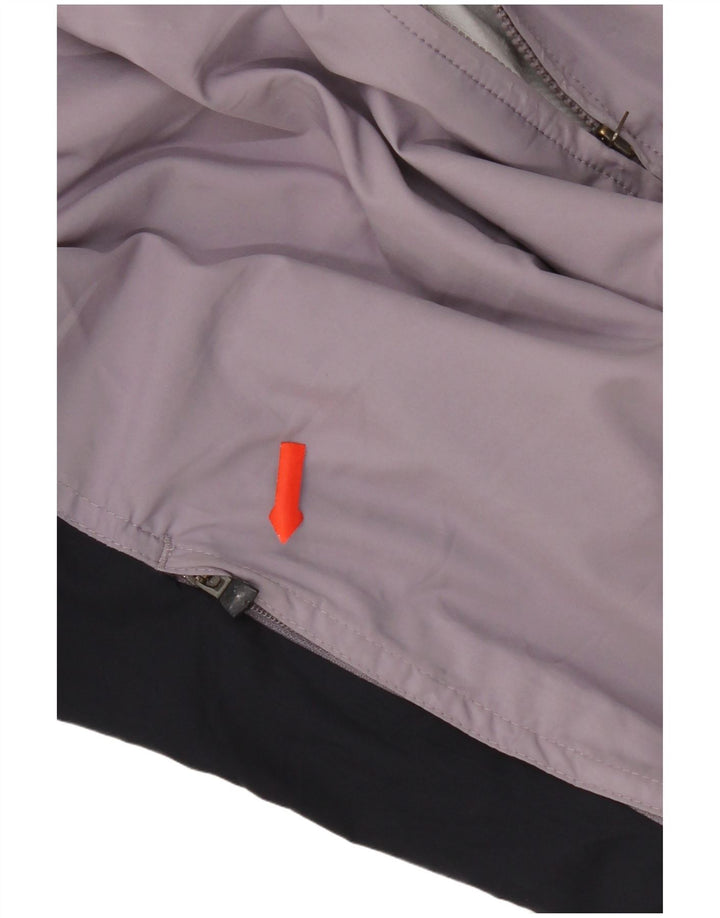 Adidas Damen-Trainingsanzug-Top-Jacke, UK 14, groß, lila, Colourblock-Polyester